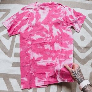 Pink tie dye t shirt S